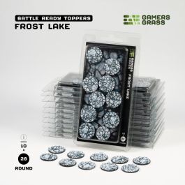 Gamers Grass Battle Ready Bases - Frost Lake - Round 28mm (x10)