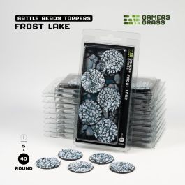 Gamers Grass Battle Ready Bases - Frost Lake - Round 40mm (x5)