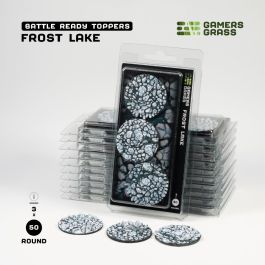 Gamers Grass Battle Ready Bases - Frost Lake - Round 50mm (x3)