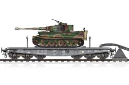 Hobby Boss 1/72 Schwere Plattformwagen Type SSyms 80 with Pz.Kpfw.VI Ausf.E Tiger I