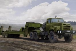 Hobby Boss 1/35 Russian KrAZ-260B Tractor with MAZ/ChMZAP-5247G semitrailer