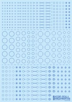 HiQ Parts Accent Decal A Blue (1pc)