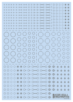 HiQ Parts Accent Decal A Gray (1pc)