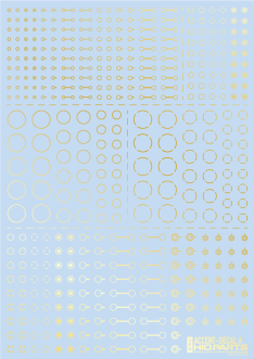 HiQ Parts Accents Decal A Foil Gold (1pc)