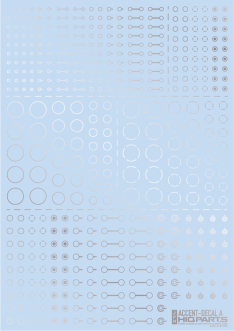 HiQ Parts Accent Decal A Silver (1pc)