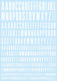 HiQ Parts CND Decal Alphabet White (1pc)