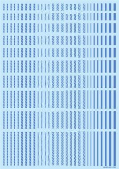 HiQ Parts Line Decal 2 Blue (1pc)