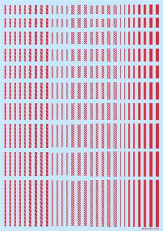 HiQ Parts Line Decal 2 Red (1pc)