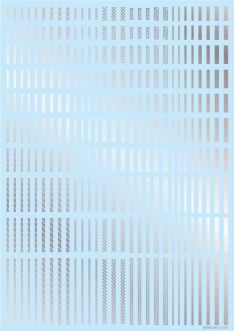 HiQ Parts Line Decal 2 Silver (1pc)