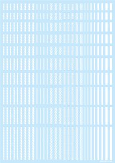 HiQ Parts Line Decal 2 white (1pc)