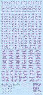 HiQ Parts Pixel Camouflage Decal 2 Purple (1pc)
