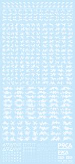 HiQ Parts Pixel Camouflage Decal 2 White (1pc)