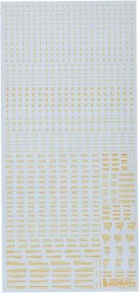 HiQ Parts 1/100 RB01 Caution Decal One Color Orange (1pc)