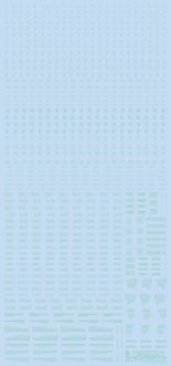 HiQ Parts 1/100 RB01 Caution Decal Pastel Mint (1pc)