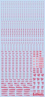 HiQ Parts 1/100 RB01 Caution Decal Red & Gray (1pc)