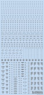 HiQ Parts 1/100 RB02 Caution Decal One Color Gray (1pc)