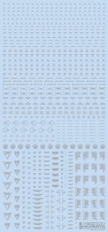 HiQ Parts 1/100 RB02 Caution Decal One Color Light Gray (1pc)
