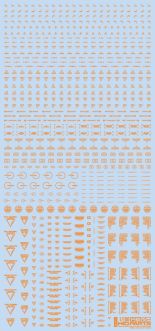 HiQ Parts 1/100 RB02 Caution Decal One Color Orange (1pc)