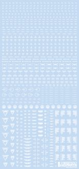 HiQ Parts 1/100 RB02 Caution Decal One Color White (1pc)