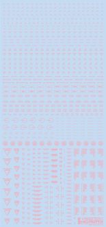 HiQ Parts 1/100 RB02 Caution Decal Pastel Pink (1pc)