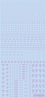 HiQ Parts 1/100 RB02 Caution Decal Pastel Violet (1pc)