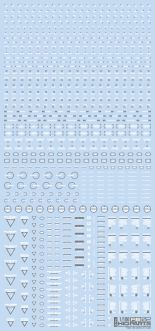 HiQ Parts 1/100 RB02 Caution Decal White & Gray (1pc)