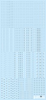 HiQ Parts 1/100 RB03 Caution Decal White & Gray (1pc)