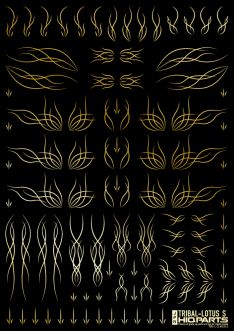 HiQ Parts Tribal Lotus S Gold (1pc)