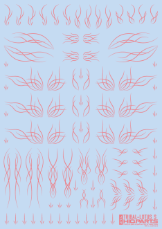 HiQ Parts Tribal Lotus S Pastel Pink (1pc)