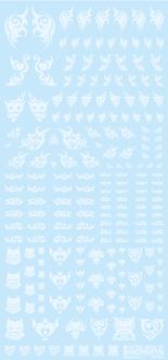 HiQ Parts Tattoo Decal 01 'Heart' Clear White (1pc)
