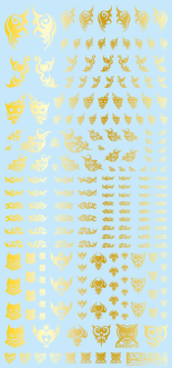 HiQ Parts Tattoo Decal 01 'Heart' Gold (1pc)