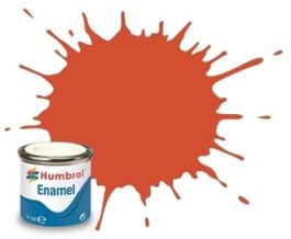 14ml. Enamel Satin Red Tinlets (6)