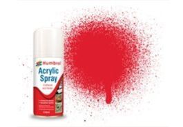 150ml Acrylic Gloss Bright Red Spray