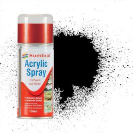 150ml Acrylic Gloss Black Spray