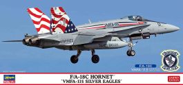 Hasegawa 1/72 F/A-18C Hornet "VMFA-115 Silver Eagles" (Bonus: an emblem patch is included.)