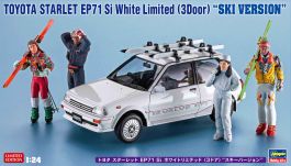 Hasegawa 1/24 Toyota Starlet EP71 Si White Limited (3Door) "Ski Version"