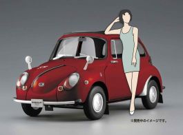 Hasegawa 1/24 Subaru 360 Young-SS W/60's Girl's Figure
