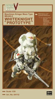 Hasegawa 1/20 Robot Battle V (Five) Maschinen Krieger Moon Type MK44H-0 Whiteknight "PROTOTYPE"