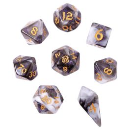 Dice: 8-Set Wyrmforged: Wraith Shadow