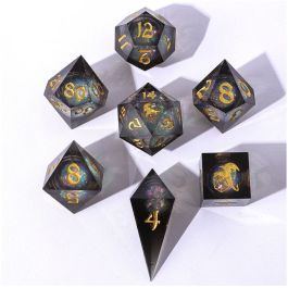 7-Set Captured Magic Liquid Core Hand Sanded Sharp Edge Resin: Cursed Eclipse