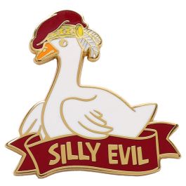 Enamel Pin: Alternative Alignments: Silly Evil Goose