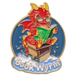 Enamel Pin: Book Wyrm