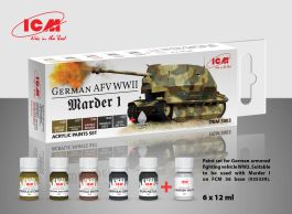 ICM Acrylic paint set for German AFV WW2 and Marder I