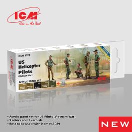 ICM Acrylic Paint Set for US Helicopter Pilots (Vietnam War)