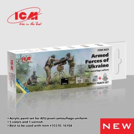 ICM Acrylic Paint Set for AFU Pixel Camouflage Uniform