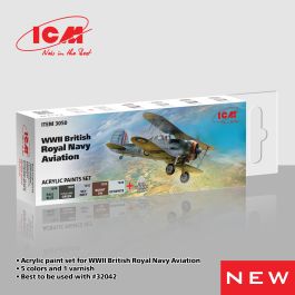 ICM Acrylic Paint Set for WWII British Naval Aviation