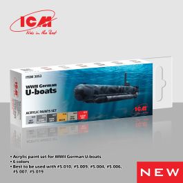 ICM Acrylic Paint Set for WWII German U-boats