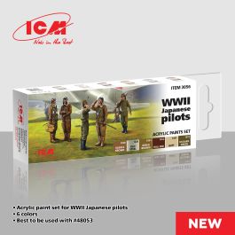 ICM Acrylic Paint Set for WWII Japanese pilots