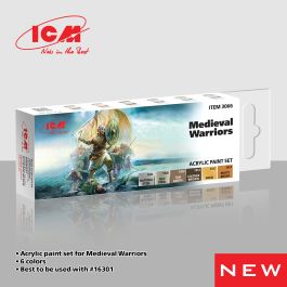 ICM Acrylic Paint Set for Medieval Warriors