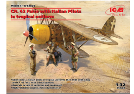 ICM 1/32 CR. 42 Falco with Italian Pilots in tropical uniform